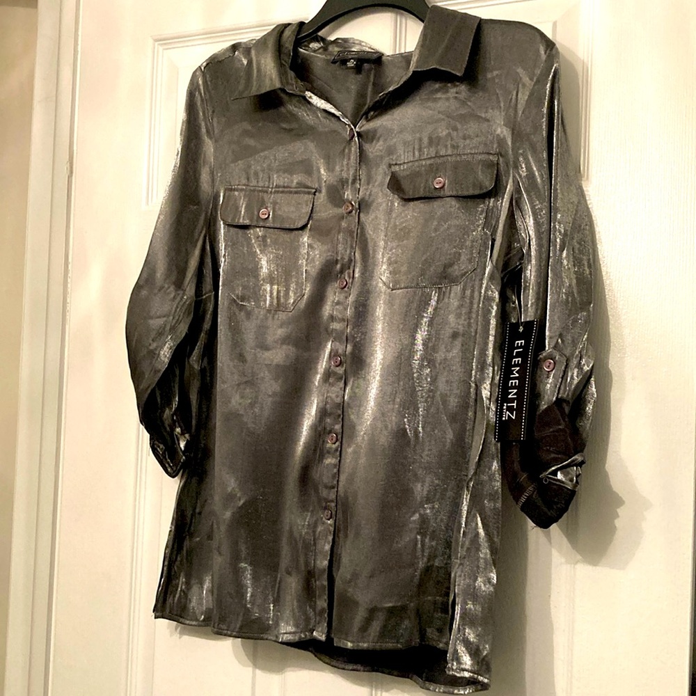 Element Z two sleeve fancy shirt blouse PL